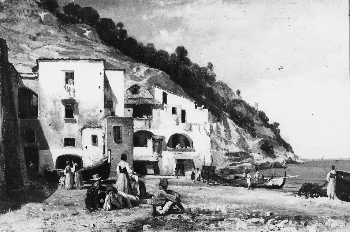 Marina di Capri case di pescatori - Museo Civico, Palazzo d'Avalos, Vasto, (CH)